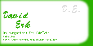 david erk business card